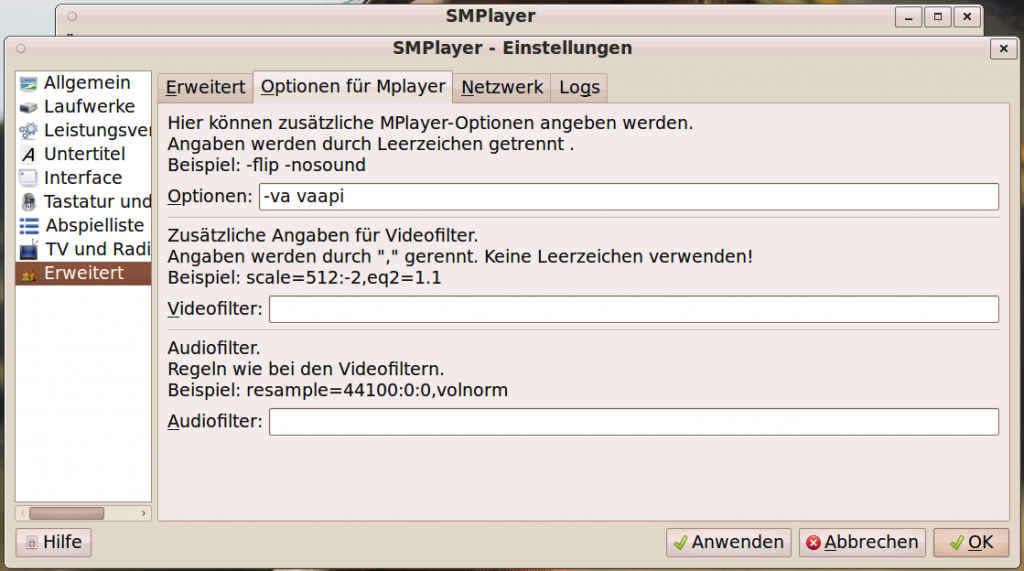 Linux SMPlayer VAAPI Settings #4