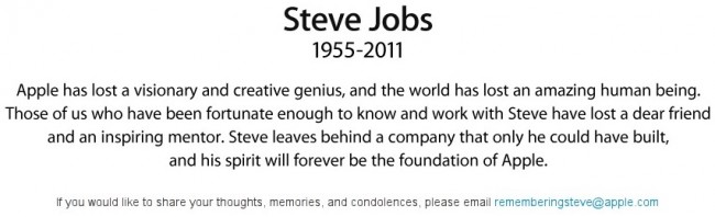 steve jobs 650x198 - Apple - Steve Jobs - 1955 - 2011