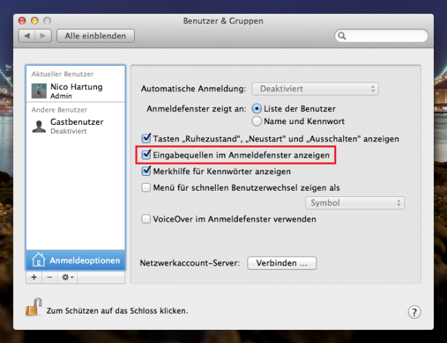 apple osx anmeldeoptionen 650x500 - OSX - FileVault (2) - falsches Kennwort - Tastaturlayout auf dem Anmeldefenster