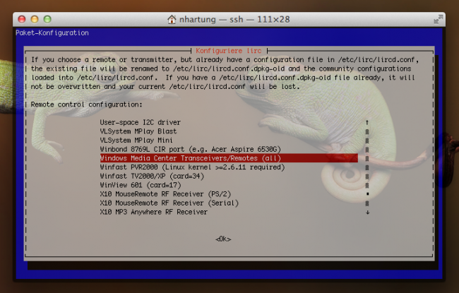 linux htpc lirc mce 01 650x415 - Ubuntu (alle Versionen) – LIRC Konfiguration mit MCE RC6 IR605Q (147a:e03e) und Logitech Harmony