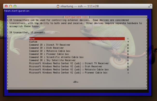 linux htpc lirc mce 02 650x418 - Ubuntu (alle Versionen) – LIRC Konfiguration mit MCE RC6 IR605Q (147a:e03e) und Logitech Harmony