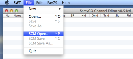 samygo chanedit mac osx scm open - SamyGO ChanEdit für Mac OS X mit Oracle Java (x64 / 64-Bit)