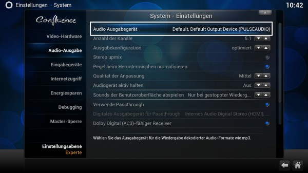 xbmc 13 audio settings 01 600x337 - Projekt Media-PC – XBMC - Installation und Konfiguration