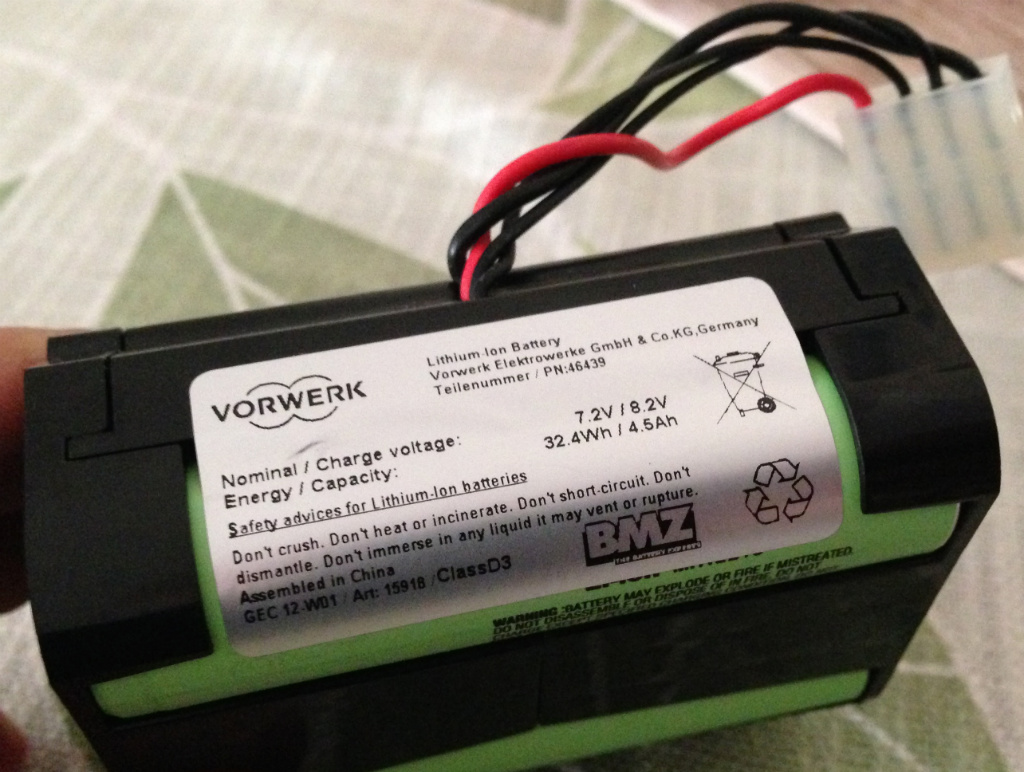 Vorwerk VR-100 - Batterie / Akku - 7.2V 4500mAh - Bild 01