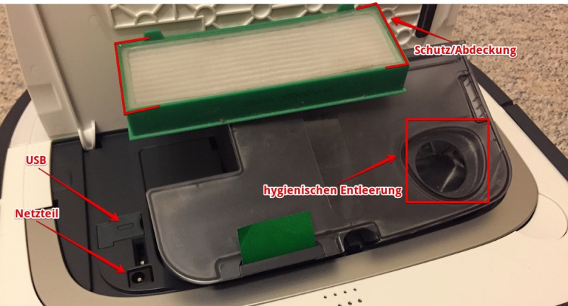 vorwerk vr200 staubbehaelter filter usb 800x431 - Erfahrungsbericht – Vorwerk Kobold VR200 Saugroboter