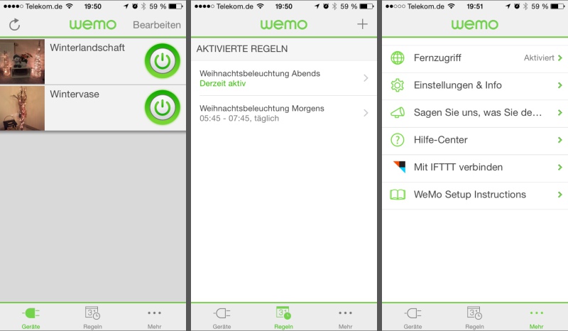 belkin wemo app 800x466 - Erfahrungsbericht – Belkin WeMo Switch - Smart Home