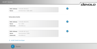 devolo webinterface 1200 wifi ac dlan info 400x203 - Erfahrungsbericht – Devolo dLAN 1200+ WiFi ac – PowerLAN mit WLAN