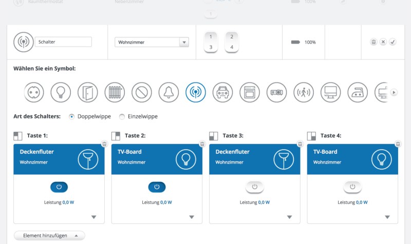 devolo funkschalter webinterface 800x476 - Erfahrungsbericht – Devolo Home Control – Funkschalter mit Toggle-Funktion