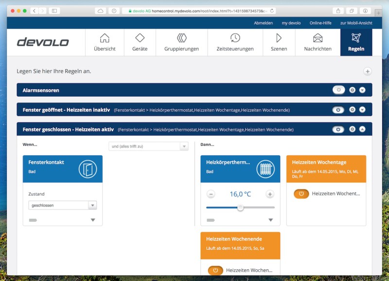 Devolo intelligentes Thermostat Regel1 800x579 - Erfahrungsbericht – Devolo Home Control - Fensterkontakt und Heizkörperthermostat