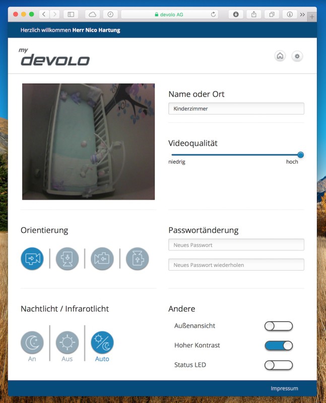 Devolo LiveCam Webinterface Einstellungen 647x800 - Erfahrungsbericht – Devolo dLan LiveCam