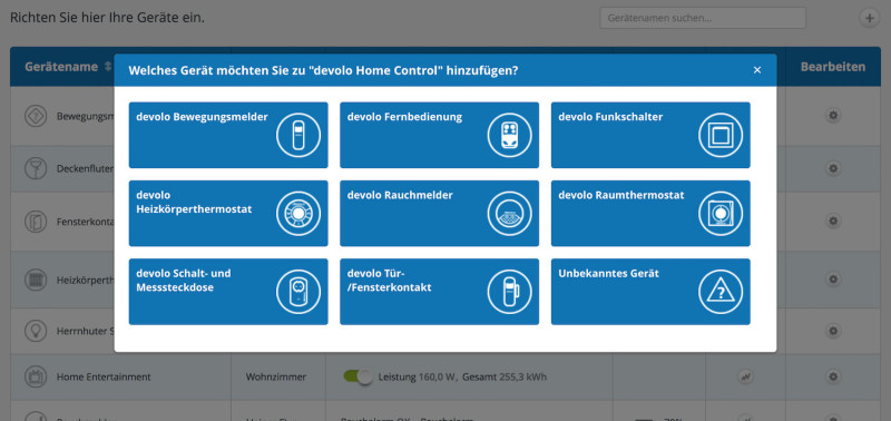 devolo Home Control Baustein hinzufuegen 800x378 - Erfahrungsbericht – Devolo Home Control – Weihnachtsbeleuchtung mit Schaltsteckdosen