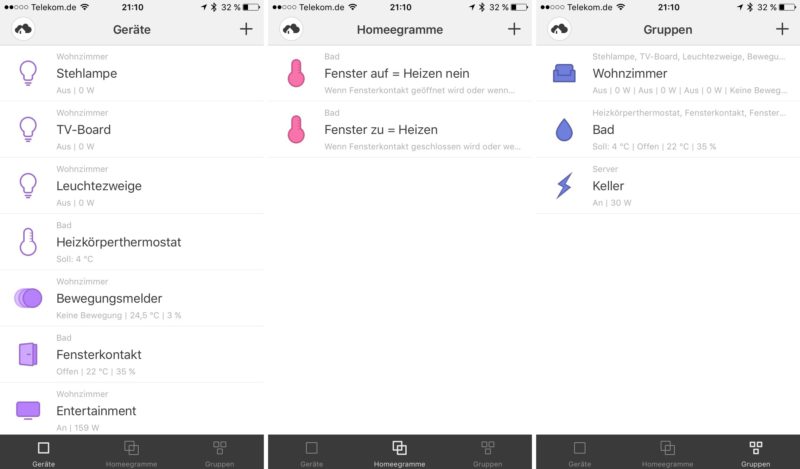 homee ios 800x469 - Erfahrungsbericht - Einrichtung von homee und Geräte verbinden