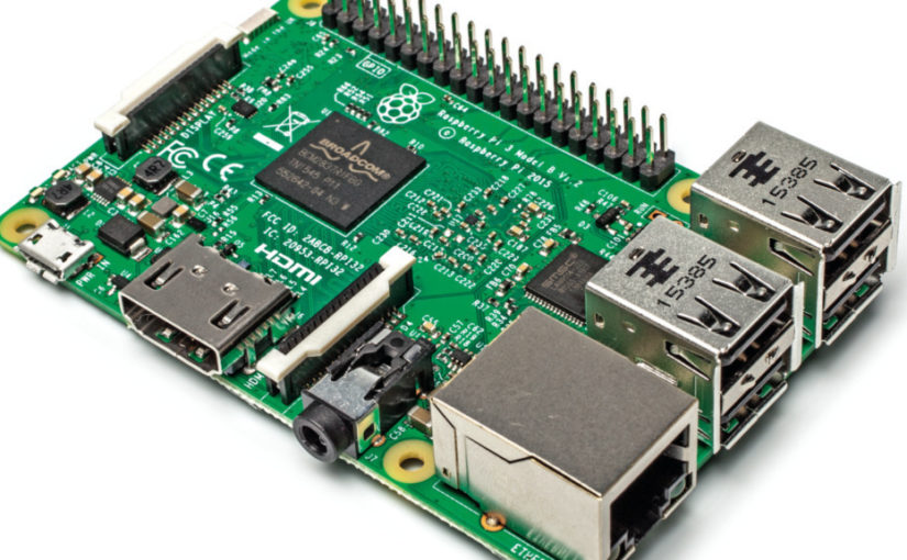 Info – Raspberry Pi 3 – farbiges Quadrat rechts oben am Rand