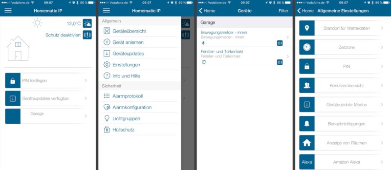 homematic ip starter set sicherheit app geraeteuebersicht einstellungen 800x349 - Test – Homematic IP Starter Set Sicherheit