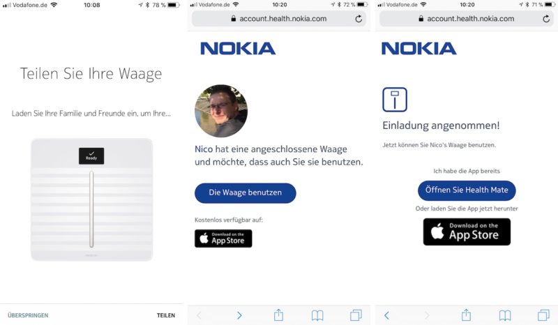 nokia body cardio einladung 800x466 - Test - Withings Body Cardio - WLAN-Körperwaage mit Messung der Pulswellengeschwindigkeit