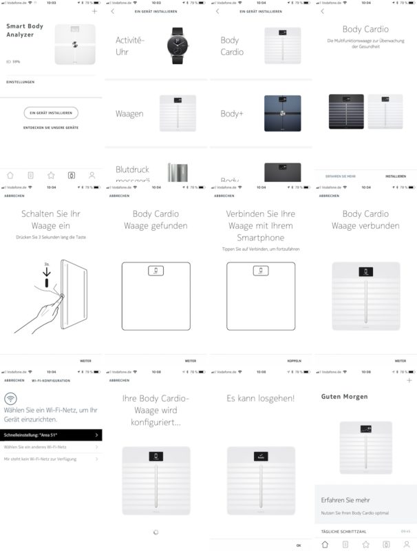 nokia body cardio einrichtung wlan 606x800 - Test - Withings Body Cardio - WLAN-Körperwaage mit Messung der Pulswellengeschwindigkeit