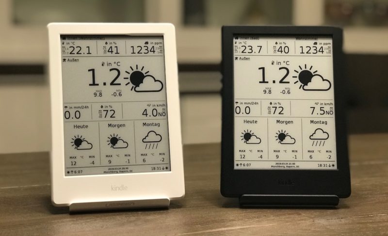 kindle kt3 weatherdisplay battery optimized 800x487 - Test - Sturmschutz mit Homematic IP Funk-Wettersensor pro - HmIP-SWO-PR