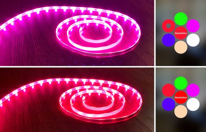 Koogeek LS1 Light Strip Farbspektrum 800x512 - Test - Koogeek LS1 Light Strip mit HomeKit-Unterstützung