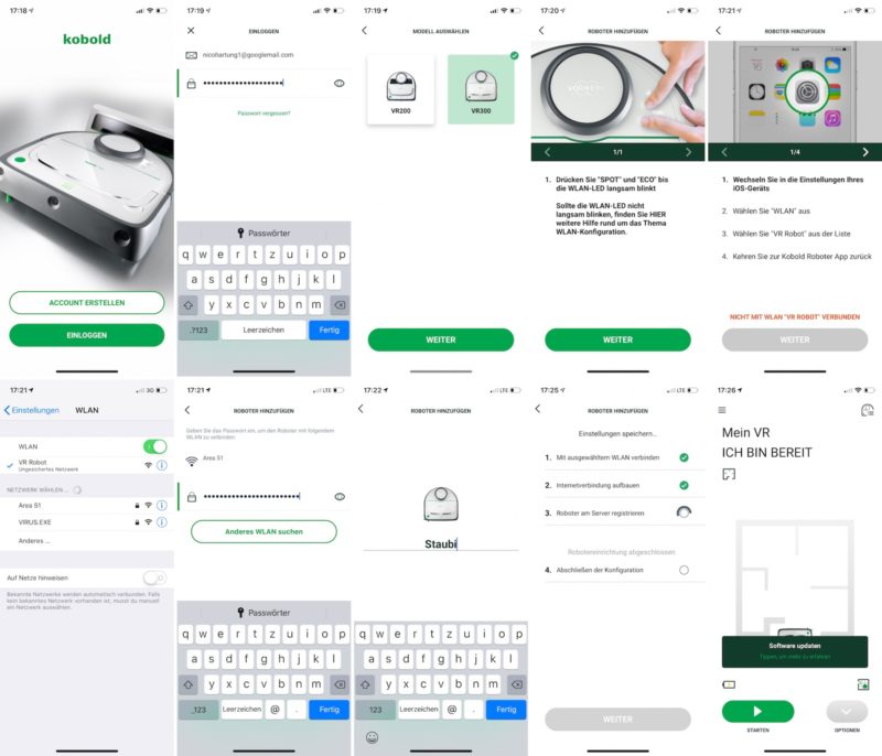 vorwerk kobold vr300 einrichtung per ios app 800x686 - Test – Vorwerk Kobold VR300 Saugroboter