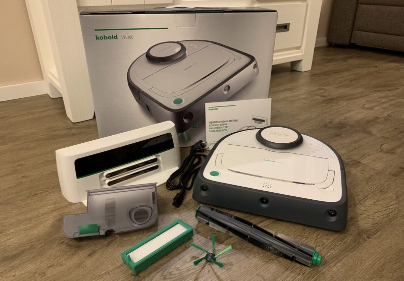 vorwerk kobold vr300 lieferumfang ovp 800x557 - Test – Vorwerk Kobold VR300 Saugroboter