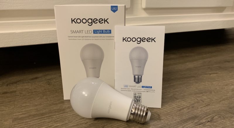 koogeek lb2 smart bulb wifi lieferumfang ovp 800x437 - Test – Koogeek LB2 E26 LED Lampe mit HomeKit-Unterstützung
