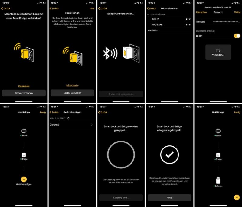 nuki combo 2punkt0 smart lock 2null bridge einrichtung bridge 800x686 - Test - NUKI Combo 2.0 - Smartes Türschloss mit Apple HomeKit