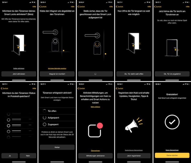 nuki combo 2punkt0 smart lock 2null bridge einrichtung smart lock tuersensor 800x686 - Test - NUKI Combo 2.0 - Smartes Türschloss mit Apple HomeKit