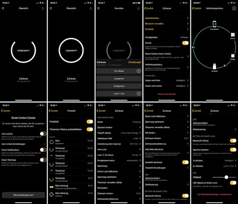 nuki combo 2punkt0 smart lock 2null bridge in app screenshots einstellungen 800x686 - Test - NUKI Combo 2.0 - Smartes Türschloss mit Apple HomeKit
