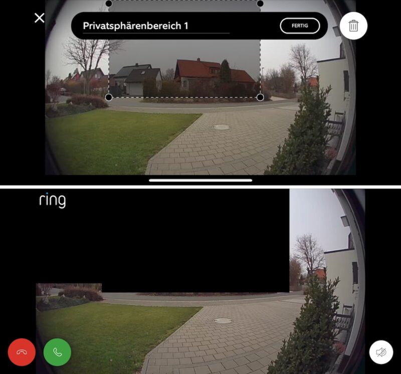 ring video doorbell 3 plus datenschutz privatsphaere 800x745 - Test - Ring Video Doorbell 3 Plus