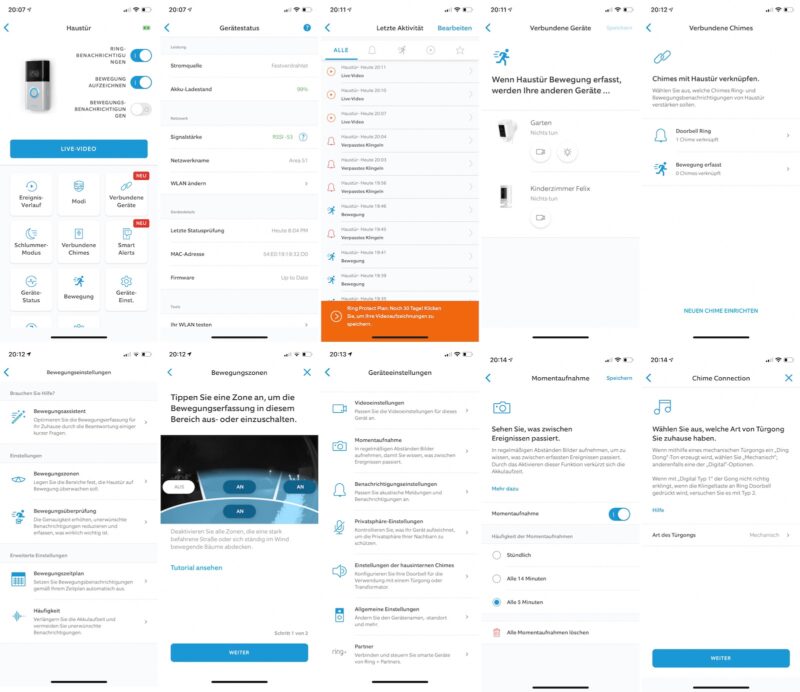 ring video doorbell 3 plus einstellungen 800x692 - Test - Ring Video Doorbell 3 Plus