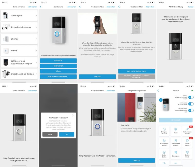 ring video doorbell 3 plus grundeinrichtung wlan 800x686 - Test - Ring Video Doorbell 3 Plus