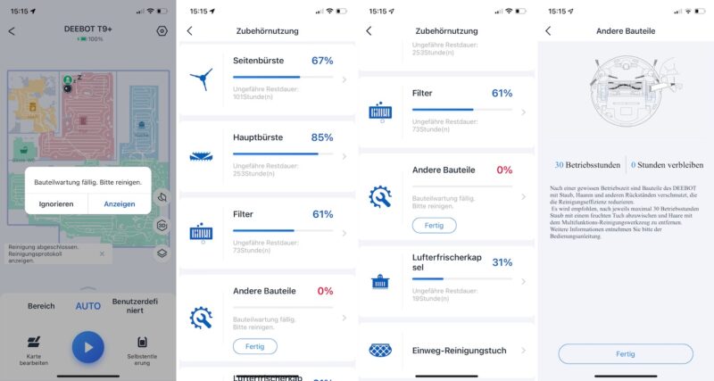 ecovacs deebot t9 plus bauteil wartung 800x427 - Test - Ecovacs DEEBOT T9+ - Saugroboter mit Absaugstation