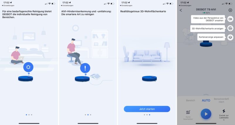 ecovacs deebot t9 aivi erste schritte 800x427 - Test - Ecovacs DEEBOT T9 AIVI – Saugroboter mit Livestream