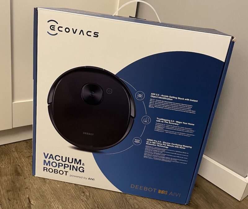 ecovacs deebot t9 aivi ovp verpackung 800x674 - Test - Ecovacs DEEBOT T9 AIVI – Saugroboter mit Livestream