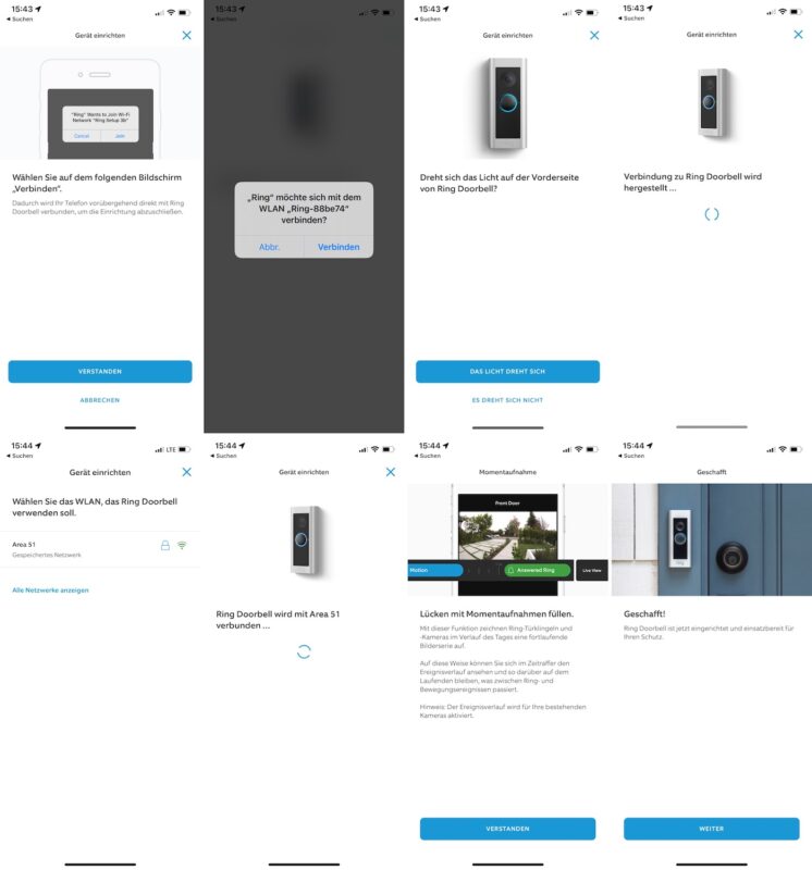 ring video doorbell pro 2 einrichtung verbinden 746x800 - Test - Ring Video Doorbell Pro 2