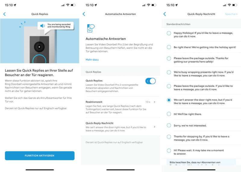 ring video doorbell pro 2 quick replies 800x571 - Test - Ring Video Doorbell Pro 2