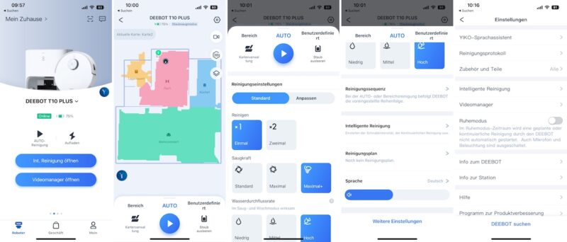ecovacs deebot t10 plus intelligente reinigung 800x342 - Test – Ecovacs DEEBOT T10 Plus – Saugroboter