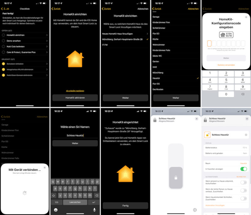 nuki smartlock 3 pro app homekit 800x686 - Test - Nuki Smart Lock 3.0 Pro inkl. Türsensor