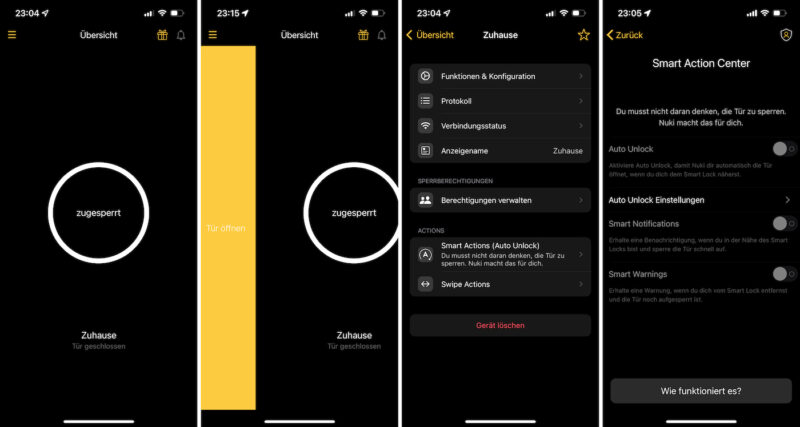 nuki smartlock 3 pro app startseite 800x427 - Test - Nuki Smart Lock 3.0 Pro inkl. Türsensor