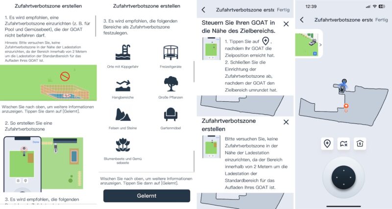 06 Einrichtung Zufahrtsverbotszonen definieren ECOVACS GOAT G1 800x427 - Test - ECOVACS GOAT G1 – Mähroboter ohne Begrenzungskabel