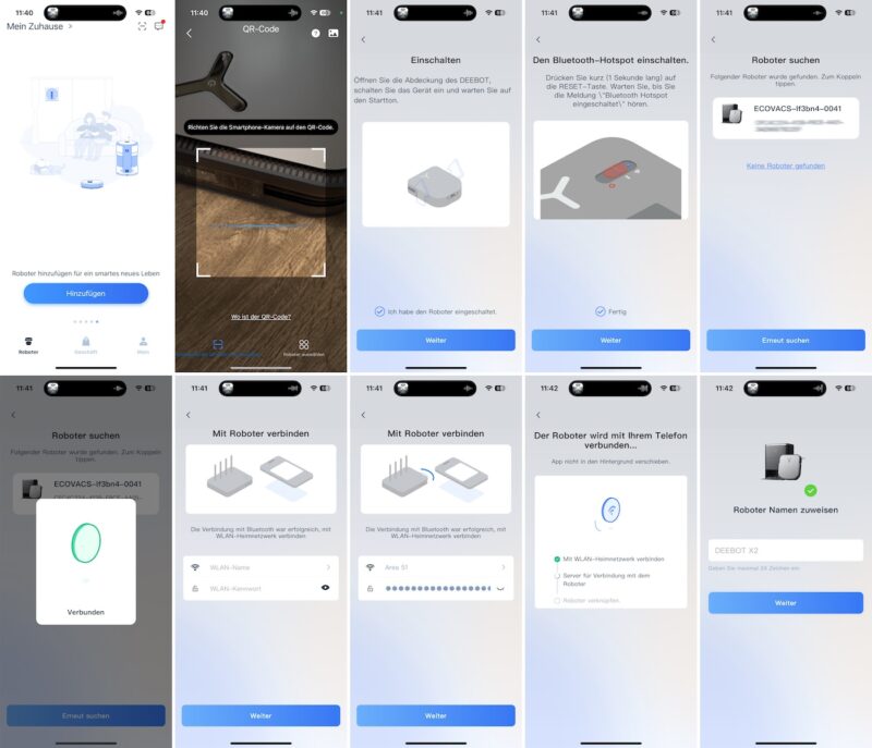 ecovacs deebot x2 omni einrichtung wlan verbindung 800x687 - Test – ECOVACS DEEBOT X2 OMNI – Saugroboter