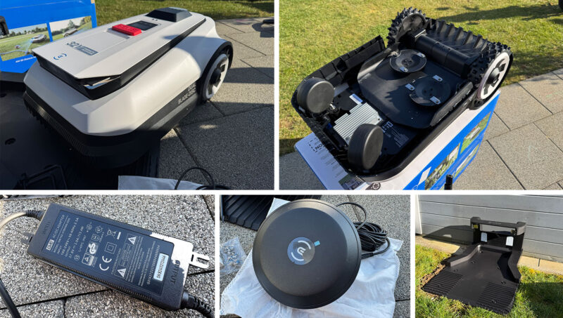 ECOVACS GOAT A1600 RTK 10 lieferumfang detail 800x453 - Test - ECOVACS GOAT A1600 RTK - Mähroboter ohne Begrenzungskabel