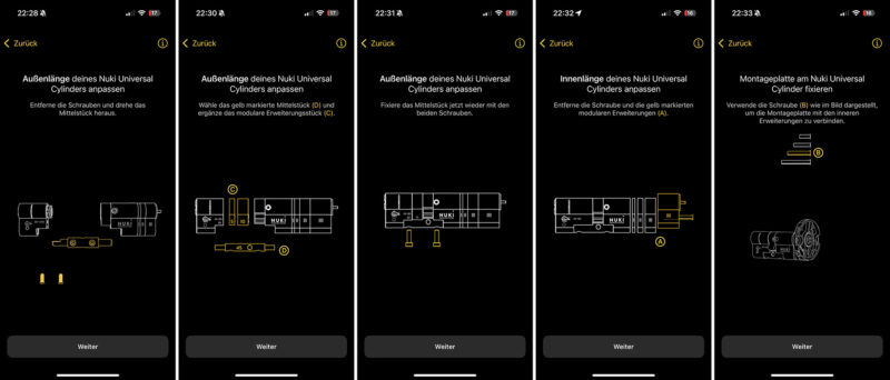 Nuki Smart Lock Ultra Einrichtung 05 Baukasten Universal Zylinder 800x342 - Test – Nuki Smart Lock Ultra