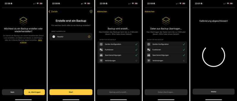 Nuki Smart Lock Ultra Konfiguration 01 Backup Restore 800x342 - Test – Nuki Smart Lock Ultra