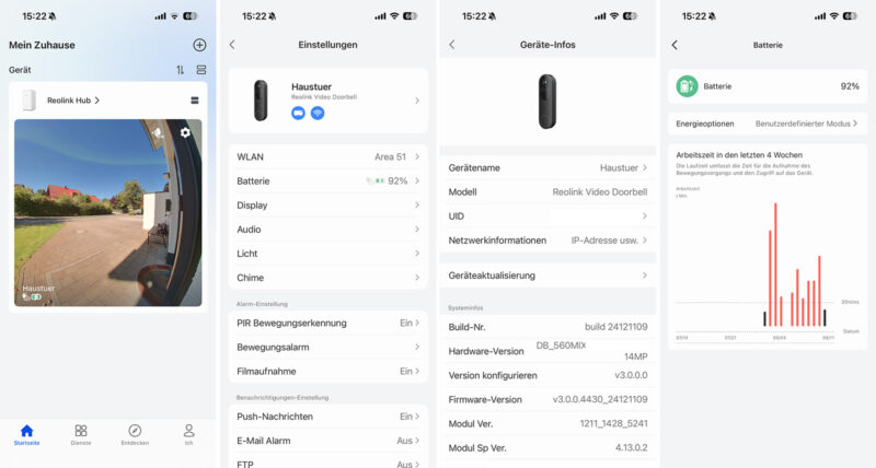 Reolink Video Doorbell Battery Einstellungen 01 800x428 - Test - Reolink Video Doorbell (Battery)