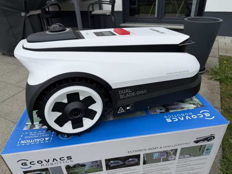 Test – ECOVACS GOAT A1600 LiDAR PRO – Mähroboter mit TruEdge-Trimmer ohne Kabel IMG 8147 800x600 - Test – ECOVACS GOAT A1600 LiDAR PRO – Mähroboter mit TruEdge-Trimmer ohne Kabel