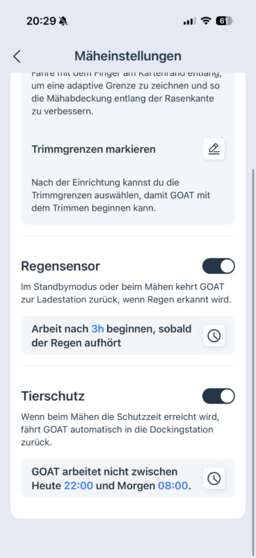 Test – ECOVACS GOAT A1600 LiDAR PRO – Mähroboter mit TruEdge-Trimmer ohne Kabel IMG 9493 368x800 - Test – ECOVACS GOAT A1600 LiDAR PRO – Mähroboter mit TruEdge-Trimmer ohne Kabel