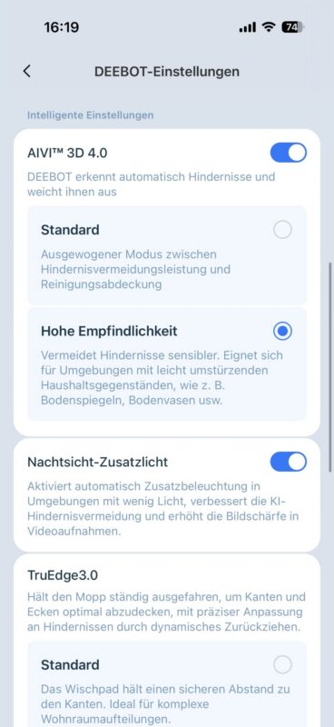 Test – ECOVACS DEEBOT X12 OmniCyclone – Saug- und Wischroboter mit FocusJet 26 06 30 16 19 16 0517 368x800 - Test – ECOVACS DEEBOT X12 OmniCyclone – Saug- und Wischroboter mit FocusJet