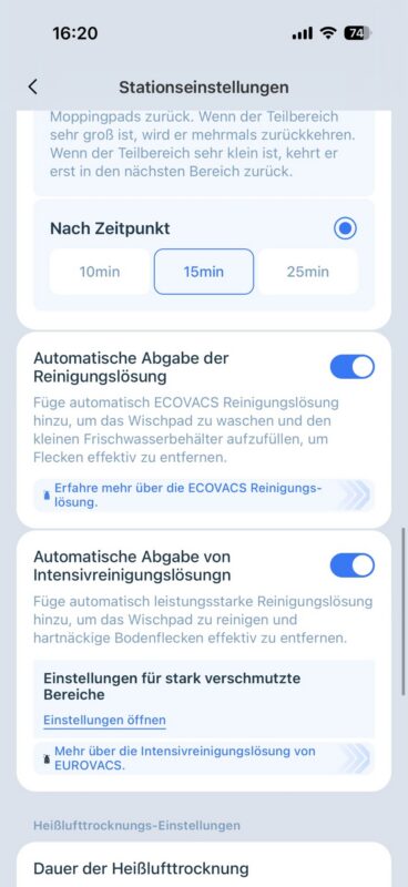 Test – ECOVACS DEEBOT X12 OmniCyclone – Saug- und Wischroboter mit FocusJet 26 06 30 16 20 07 0528 368x800 - Test – ECOVACS DEEBOT X12 OmniCyclone – Saug- und Wischroboter mit FocusJet
