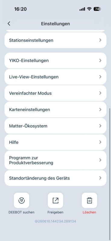 Test – ECOVACS DEEBOT X12 OmniCyclone – Saug- und Wischroboter mit FocusJet 26 06 30 16 20 22 0532 368x800 - Test – ECOVACS DEEBOT X12 OmniCyclone – Saug- und Wischroboter mit FocusJet